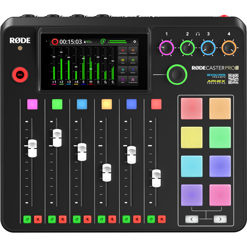 史上一番安い Rode RODECaster Pro II Integrated Audio Production Studio Bundle  with 2x Zoom ZDM-1 Podcast Mic Pack and 32GB microSDHC Memory Card（並行輸入品） 